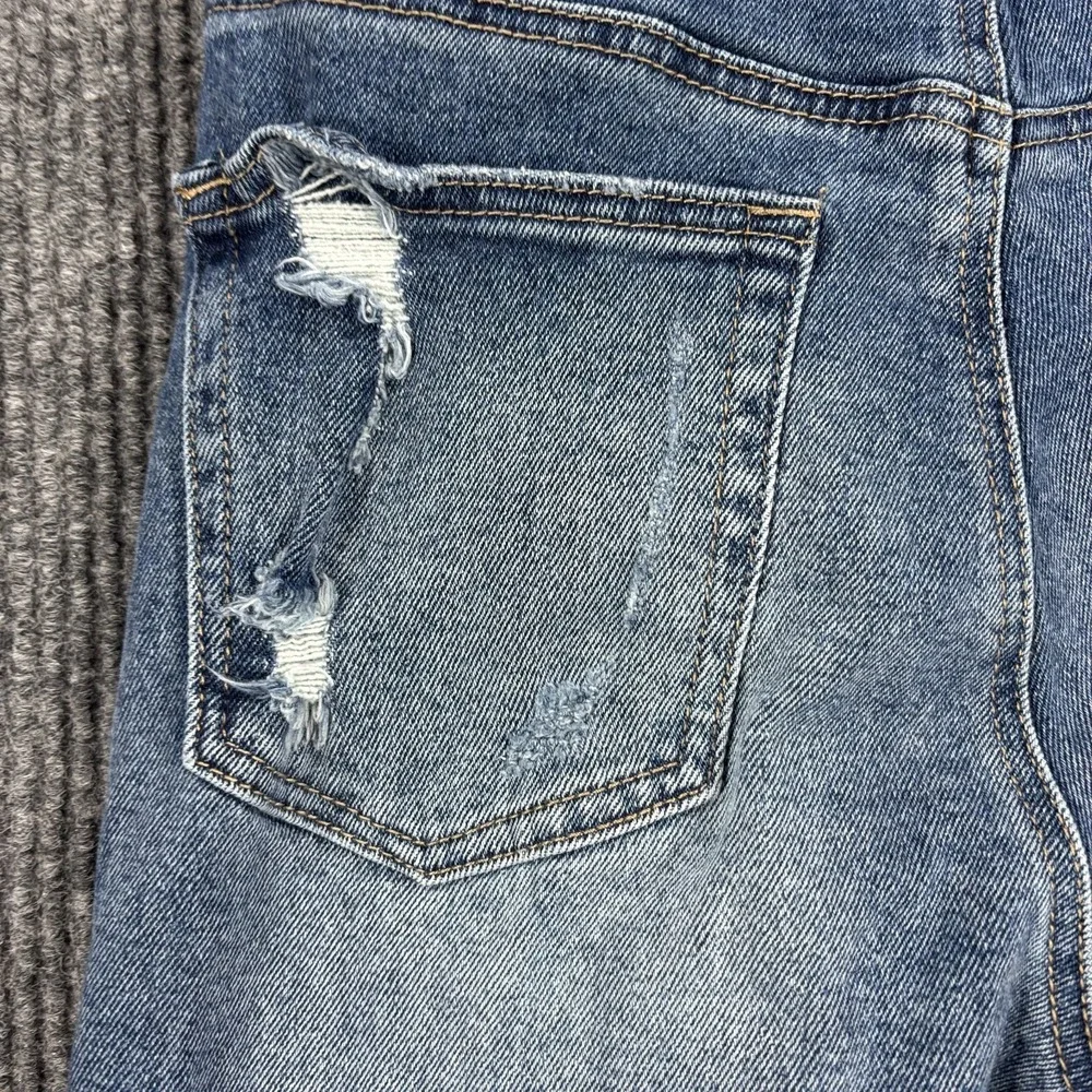 Vintage Almost‎ Famous Distressed Skinny Fit Jeans Women 3 Blue Stretch Comfort